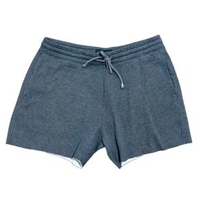 Hollister Men's Gray Sweat Shorts XL Relaxed Fit Drawstring Cutoff Hem 5"